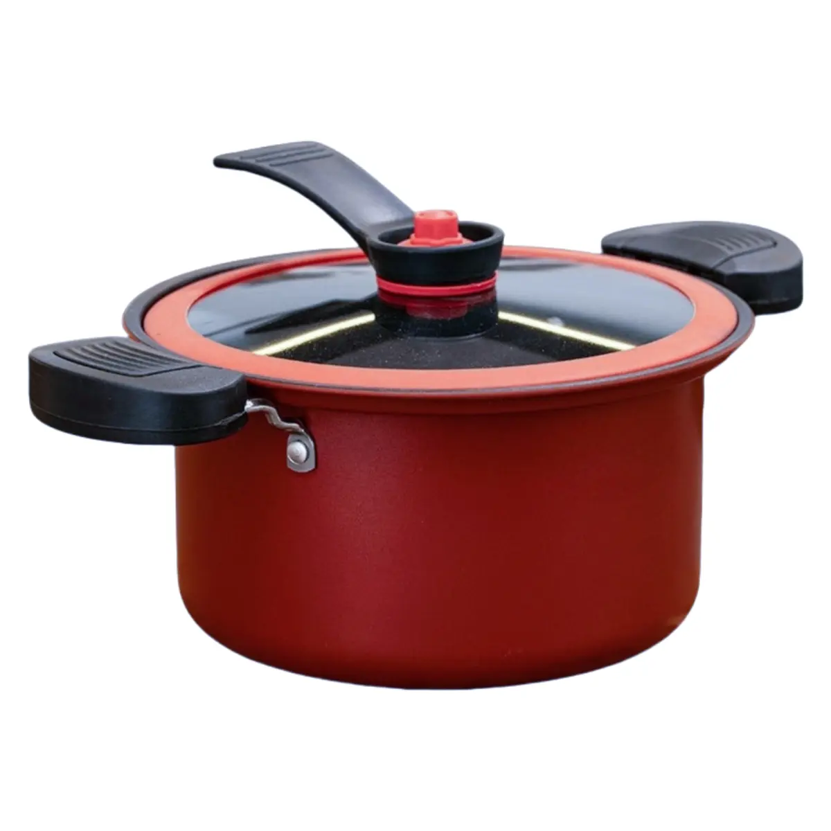 Easy Cleanup Cooking Pot Pots Multi-functional Cooker Silvery 3.5L Pressure Cooker Stylish Kitchenware Versatile Cooking Options