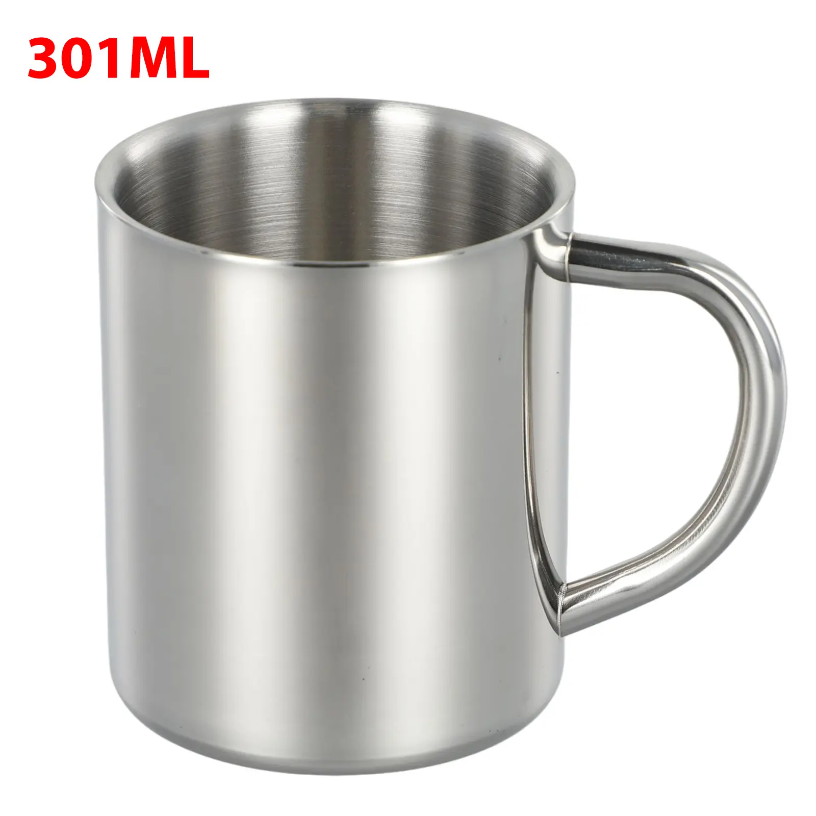 Long Lasting New Practical CupCoffee Mug Cup Safe To Grip Stainless Steel Water Wine Without Lid Beer Double Wall