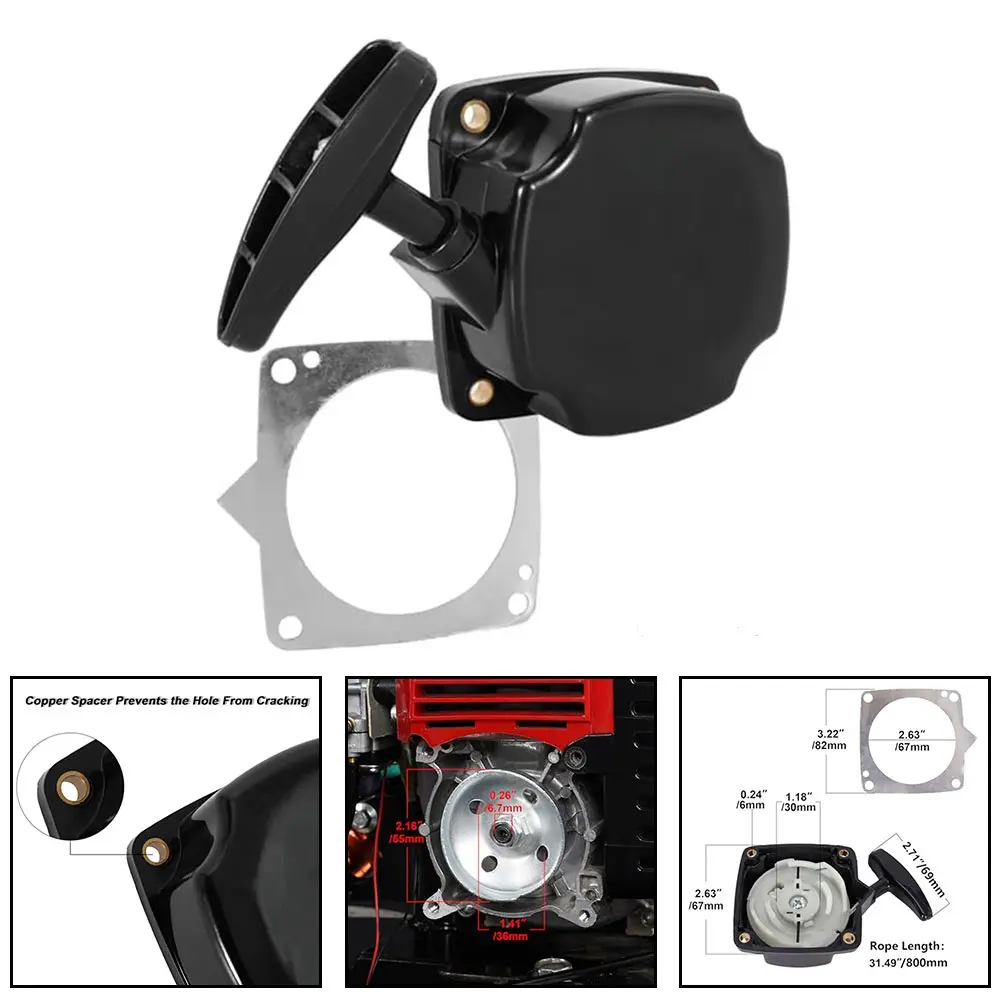 Earth Auger Starter Recoil Starter Pull Start Long-lasting Performance Quick Starting Smooth Pulling For X1 X2 X8