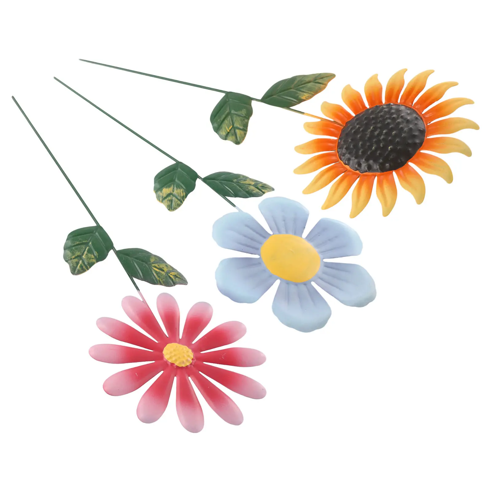 14*48cm Size Large Metal Flower Ornament Delicate Petals Detailed Metal Design Graceful Curves Long-lasting Metal