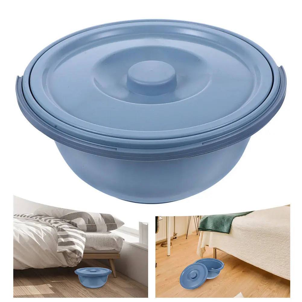 Chamber Pot Handle Spittoon With Handle Convenient To Use Fine Performance Long Service Time PVC Material Strong And Stable