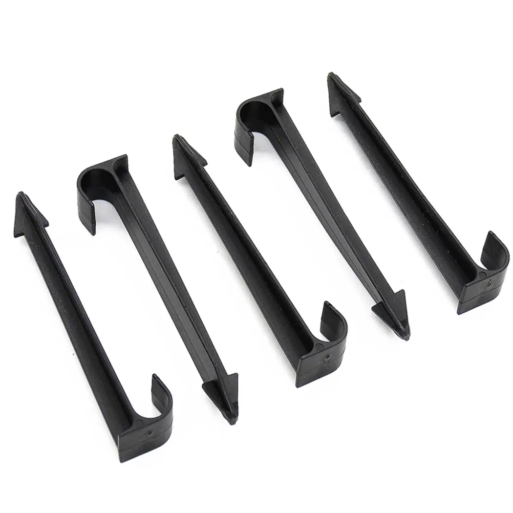 Black High Quality Set Ground Stakes Pipe 50PCS C-Type DN16 Drip Garden Hold Holder Hose Irrigation Landscape Line