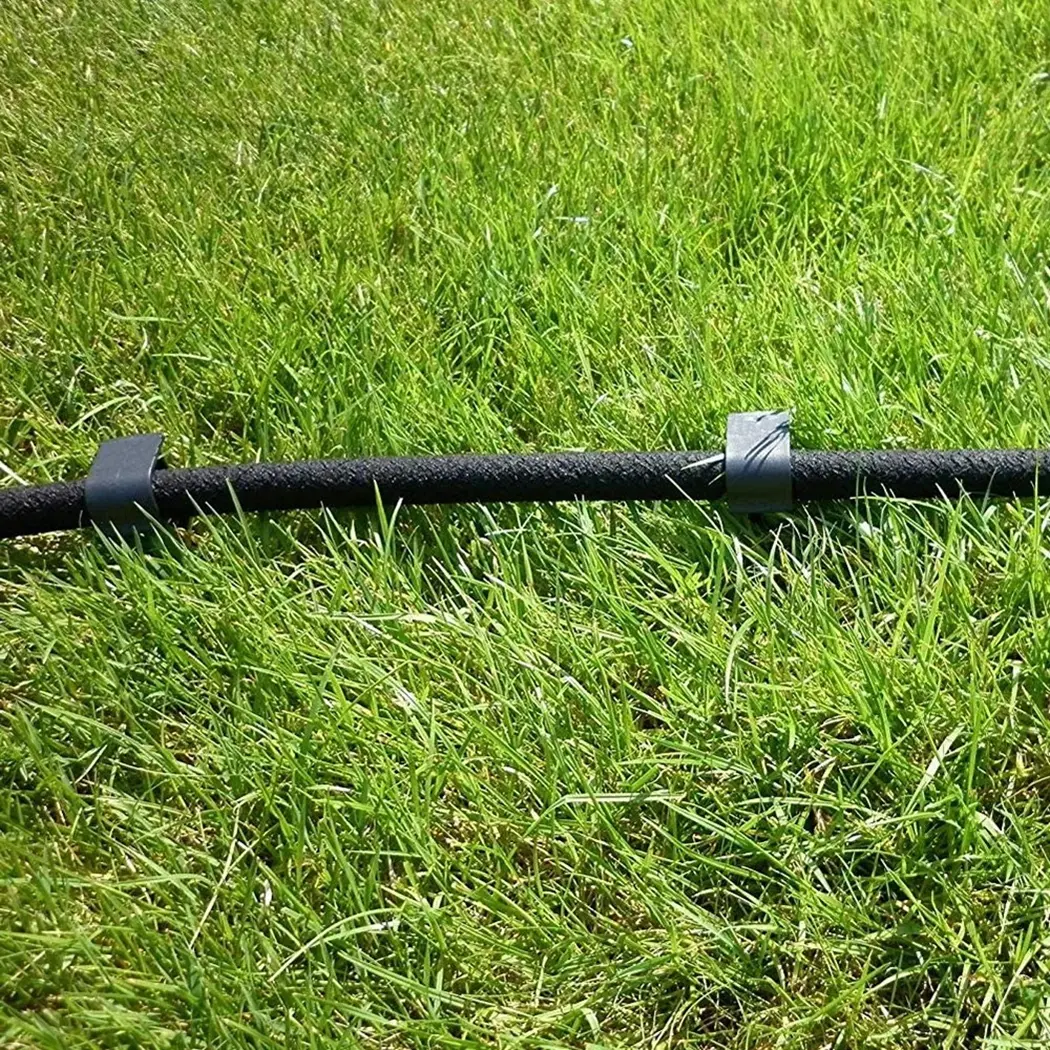 Black High Quality Set Ground Stakes Pipe 50PCS C-Type DN16 Drip Garden Hold Holder Hose Irrigation Landscape Line