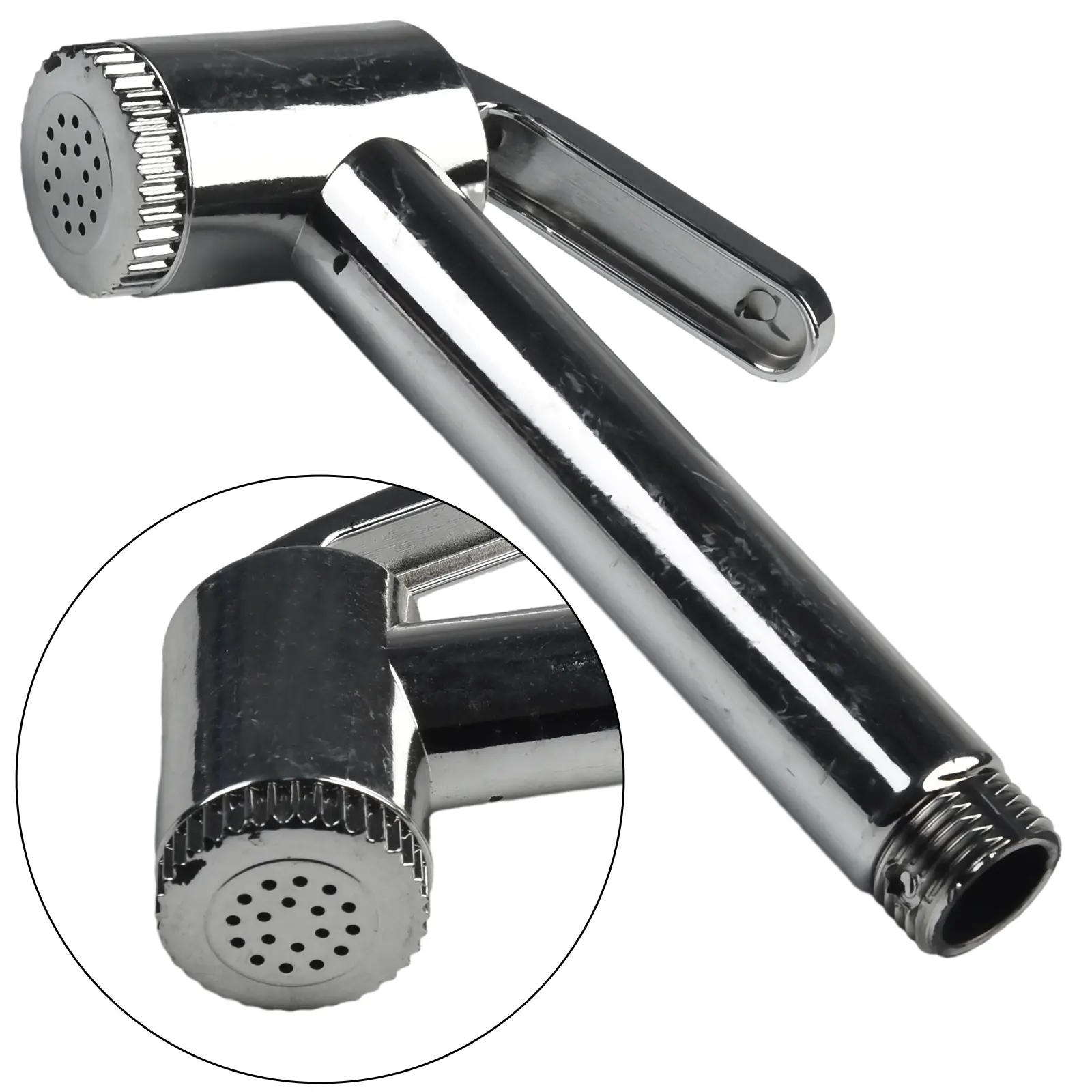 Silver Sprayer set ABS Hand Set Sink Sprinkler Valve Base Basin Bathroom Hose Household Pack Brand New Suitable