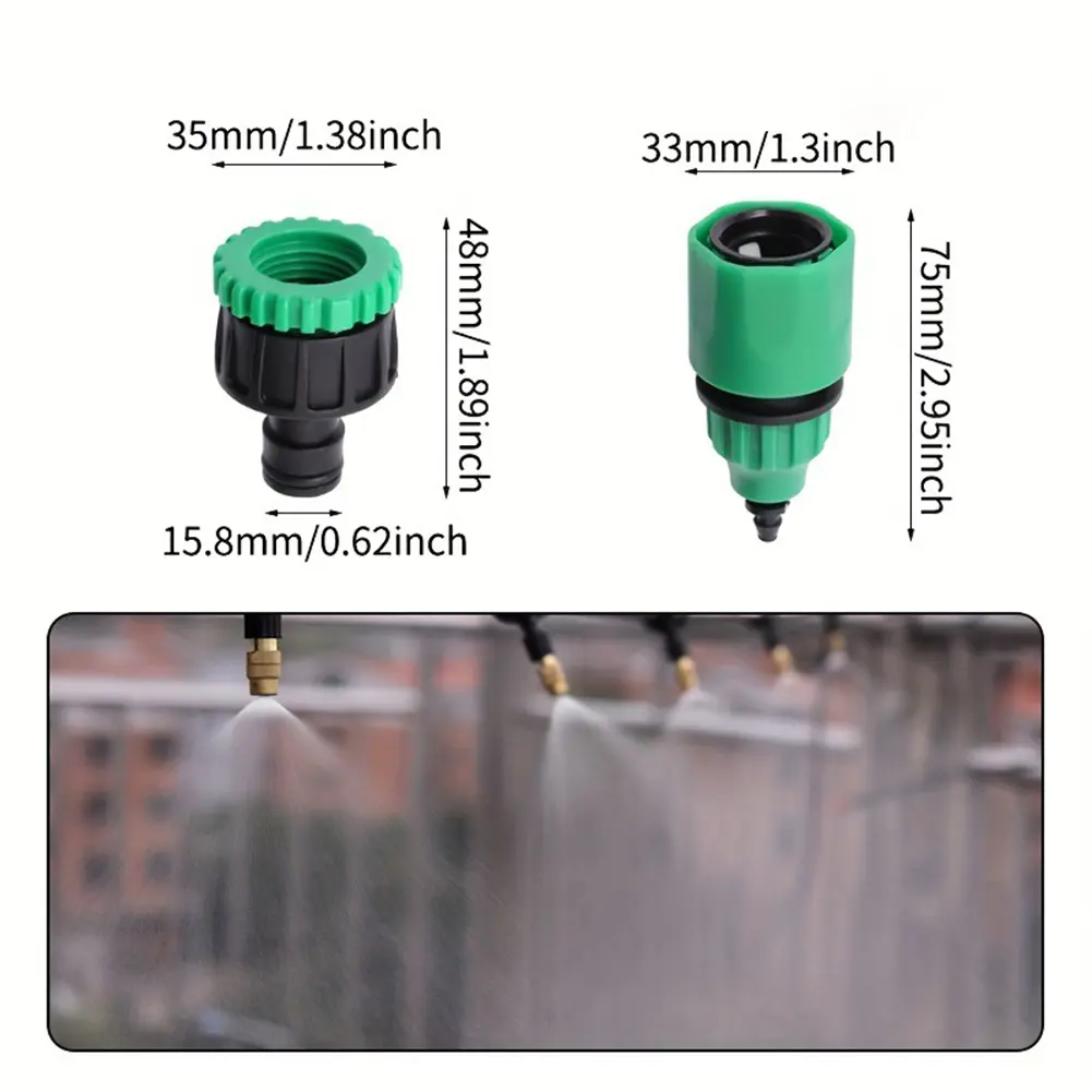 As Shown Automatic Irrigation System Adjustable Misting Nozzle Reliable Outdoor Performance Versatile Garden Applications