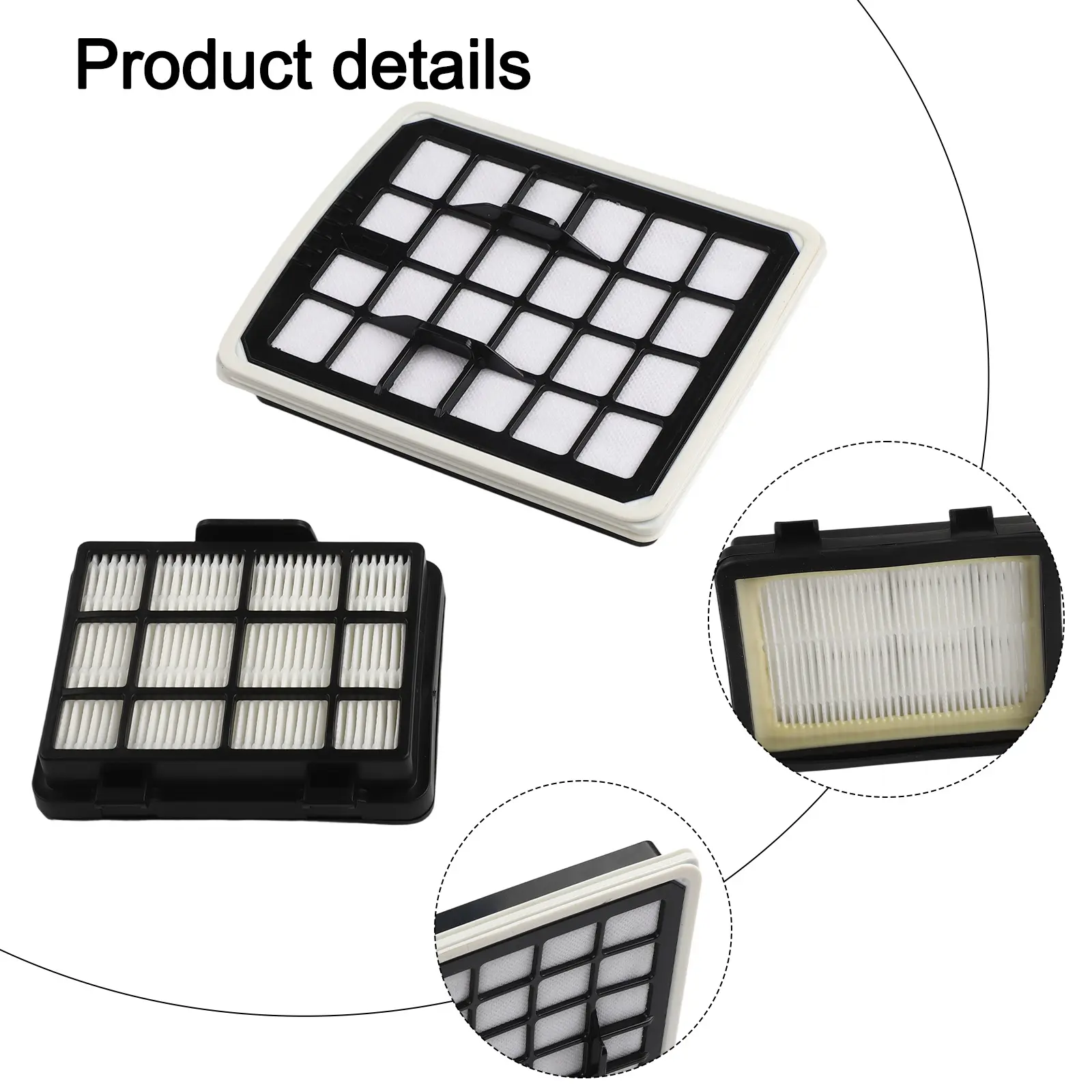 Black And White Bagless Canister Efficient Cleaning Accessory For Vacuum Collector Portable Canister Design Easy Maneuverability
