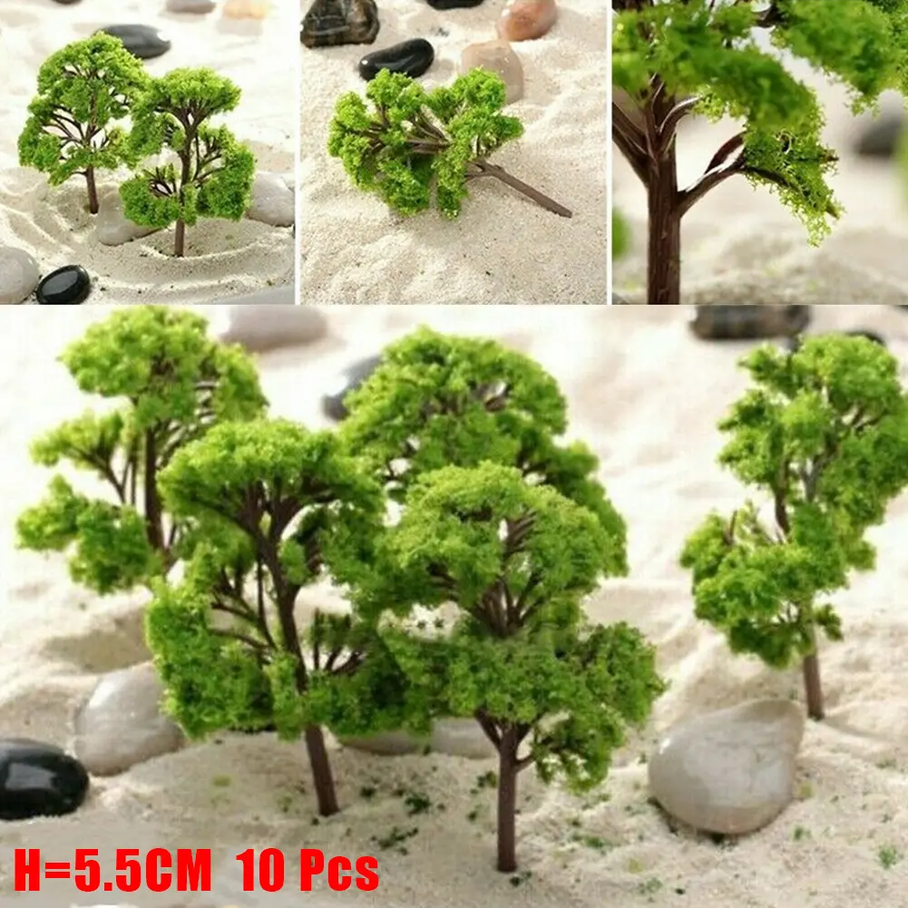 Toy Model Tree Park Scenery Pure Handmade Scale Tree Train Railroad About 5.5CM For Teaching Material 100% Brand New