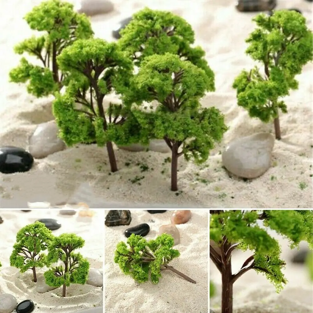 Toy Model Tree Park Scenery Pure Handmade Scale Tree Train Railroad About 5.5CM For Teaching Material 100% Brand New
