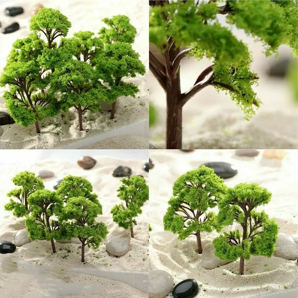 Toy Model Tree Park Scenery Pure Handmade Scale Tree Train Railroad About 5.5CM For Teaching Material 100% Brand New