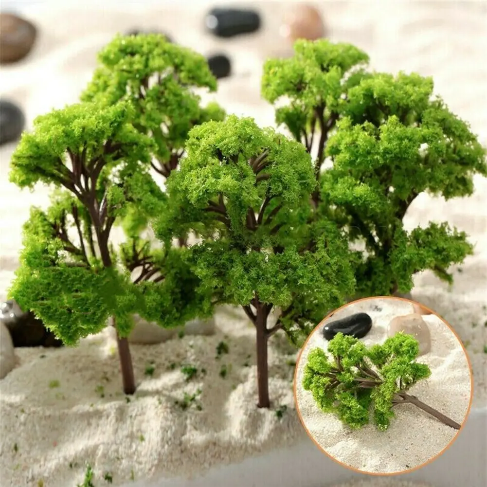 Toy Model Tree Park Scenery Pure Handmade Scale Tree Train Railroad About 5.5CM For Teaching Material 100% Brand New