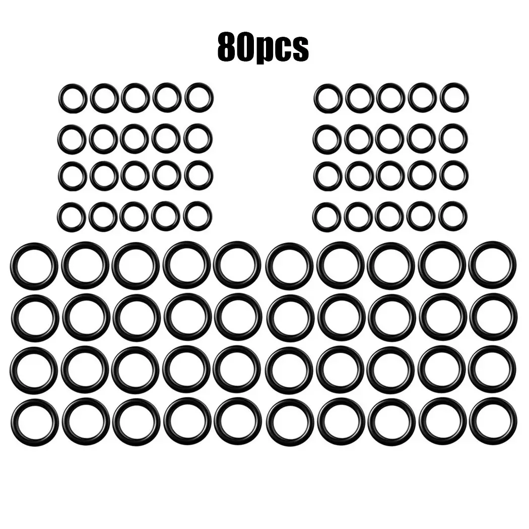 Pressure Washer O-Rings 1/4 O-Rings Tool 3/8 O-Rings 80Pcs/Set Accessories Fittings For Pressure Washer Hose M22