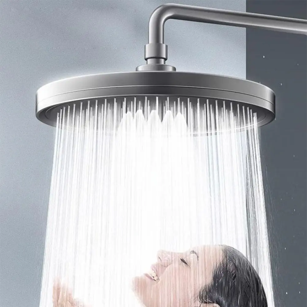 23x23cm Rainfall Shower Head 360 Rotatable Joint 6 Modes Adjustable High-Pressure Water Saving Sleek And Modern Design Daily Use