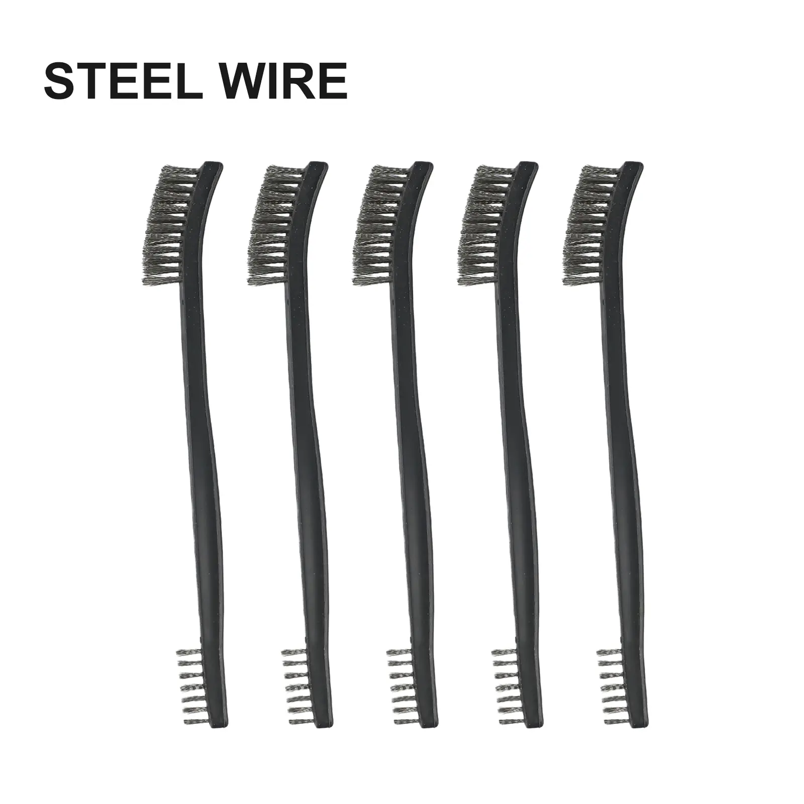 Wire Brushes Set of 5 Double Head for Efficient Cleaning and Polishing of Metal Rust Removal and Scrubbing Tasks