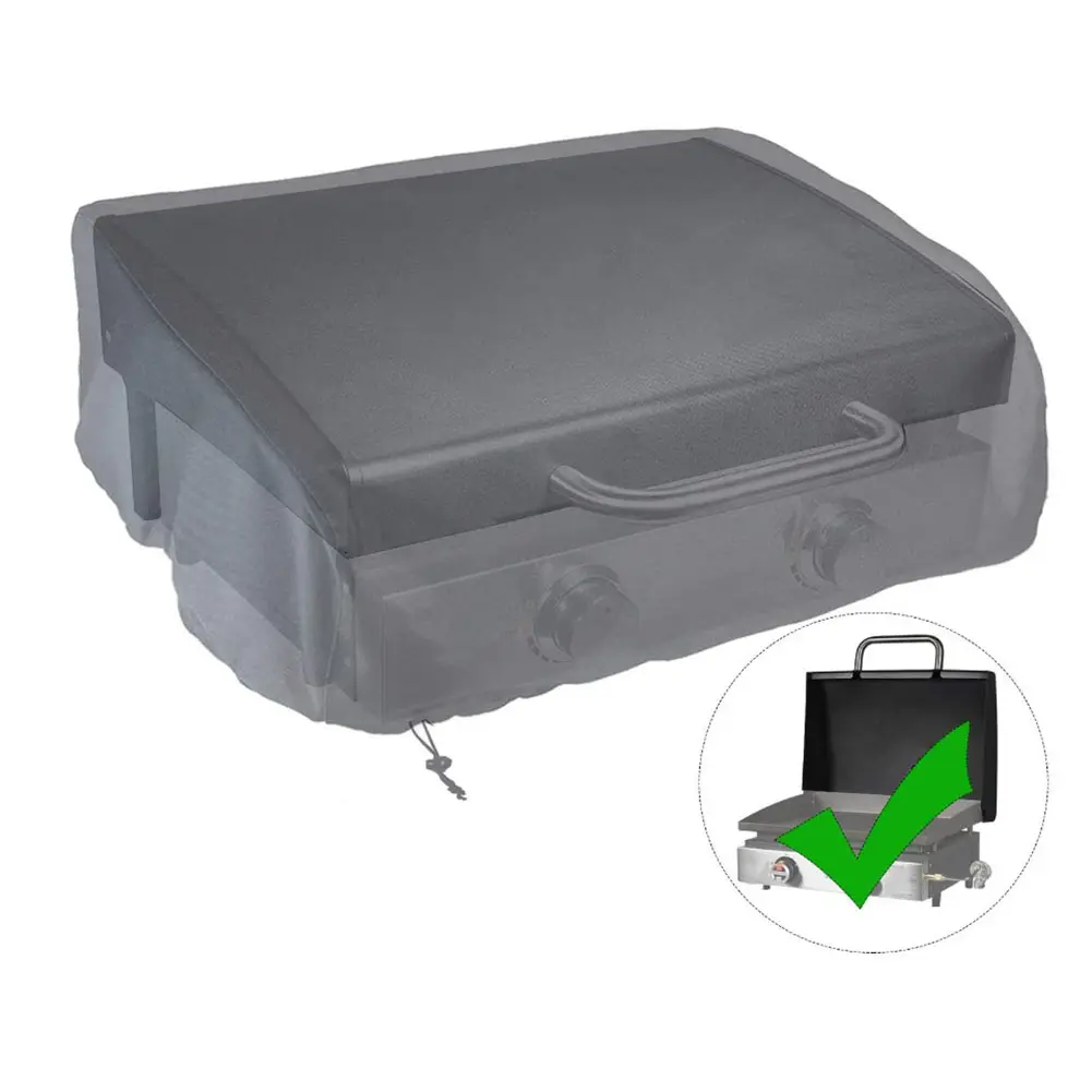 Barbecue Parties 22 Inches Griddle Cover Tear-resistant UV-resistant Long-lasting Protection Adjustable Straps