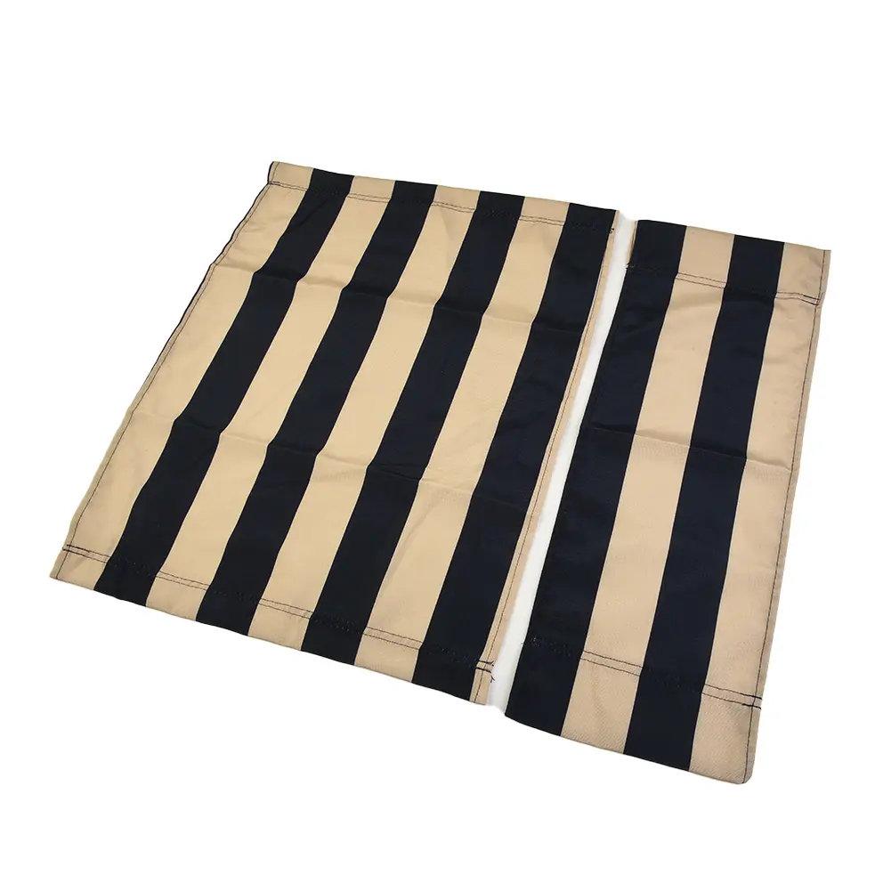 Polyester Directors Chair Cover Foldable and Space Saving Easy to Assemble and Dismantle Navy Blue and White Stripes