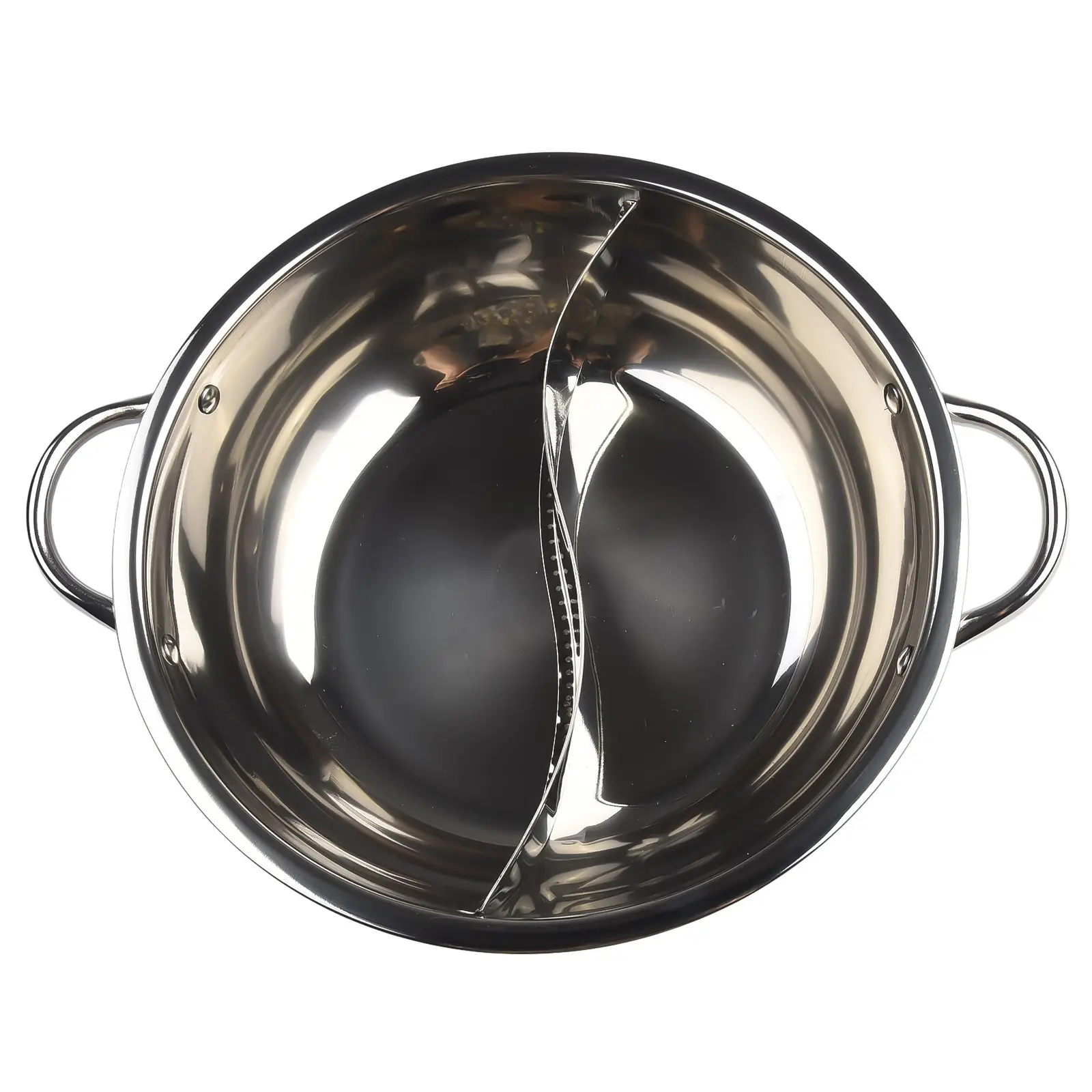 New 28cm/30cm Stainless Steel Twin Divided Hotpot Kitchen Cooker Gas And Induction Stove Pots Kichen Cookware Soup Cooking Tools