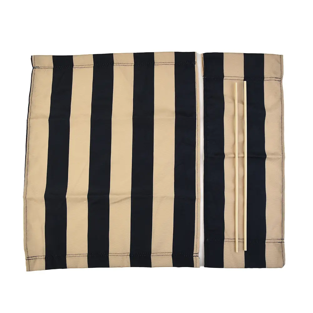 Polyester Directors Chair Cover Foldable and Space Saving Easy to Assemble and Dismantle Navy Blue and White Stripes