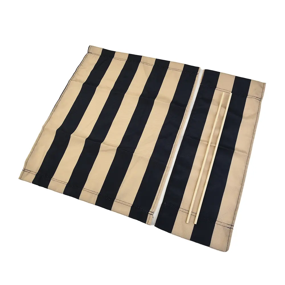 Polyester Directors Chair Cover Foldable and Space Saving Easy to Assemble and Dismantle Navy Blue and White Stripes