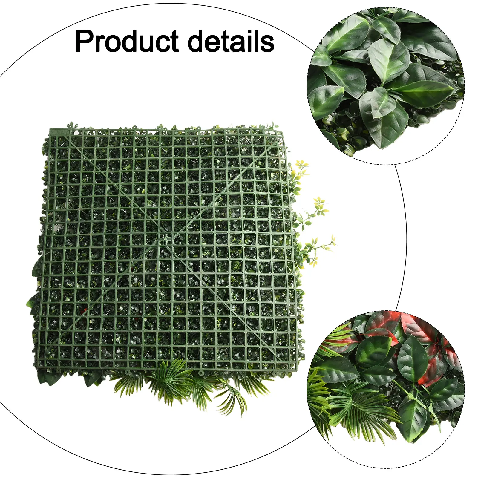 Artificial Plant Wall Simulate Plant Wall Artificial Turf Fake Plastic Lawn Plastic 50x50cm Artificial Fake Yard Living Room