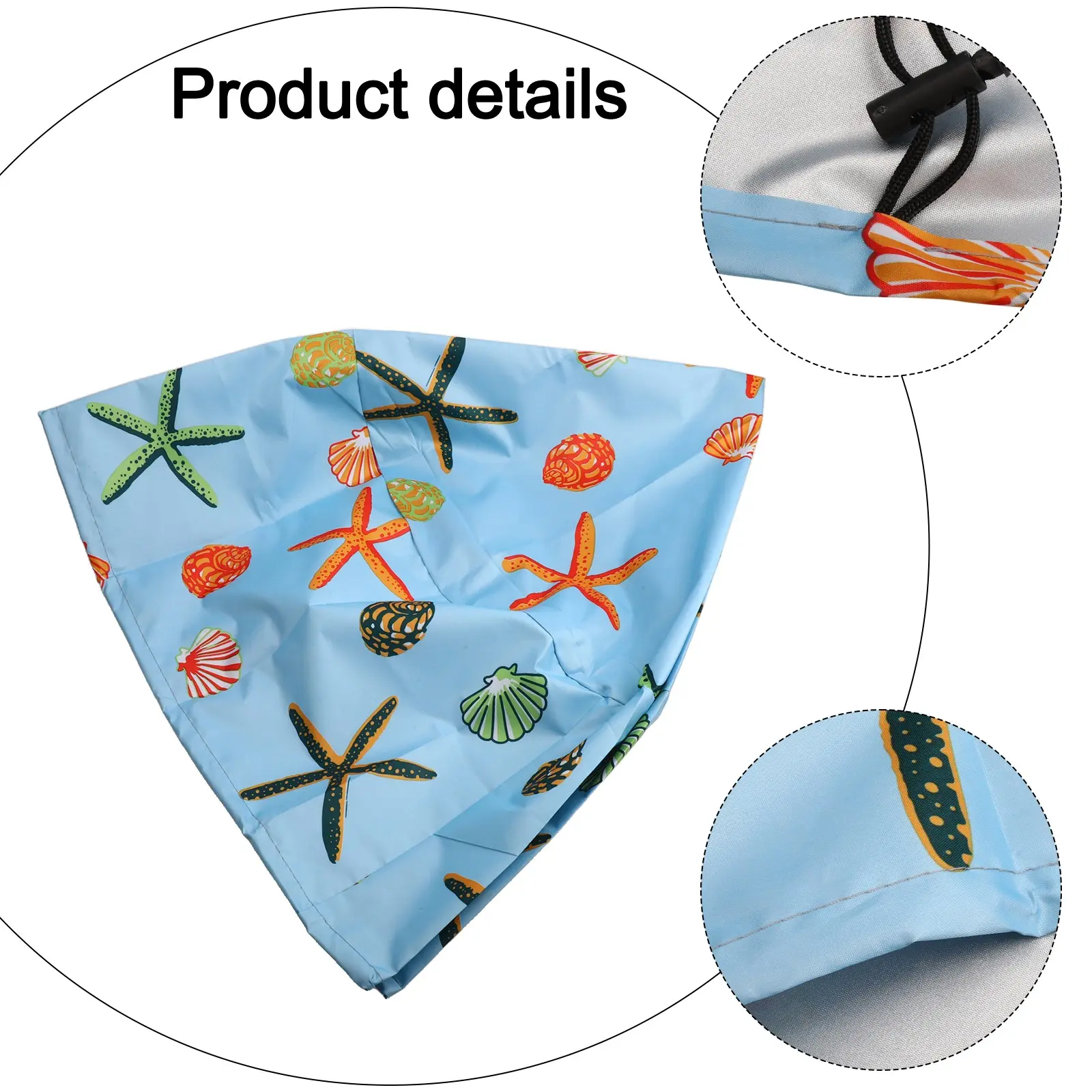 Round Tarpaulin Cover for Swimming Pools Shields Against Leaves and Debris Crafted from Reliable Oxford Fabric Material