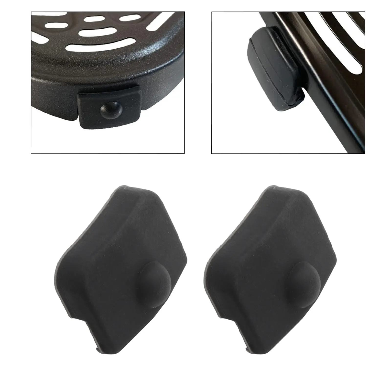 Air Fryer Tray Rubber Replacement Parts Replacement Parts Air Fryer Bumpers Proper Dimension Protective Covers
