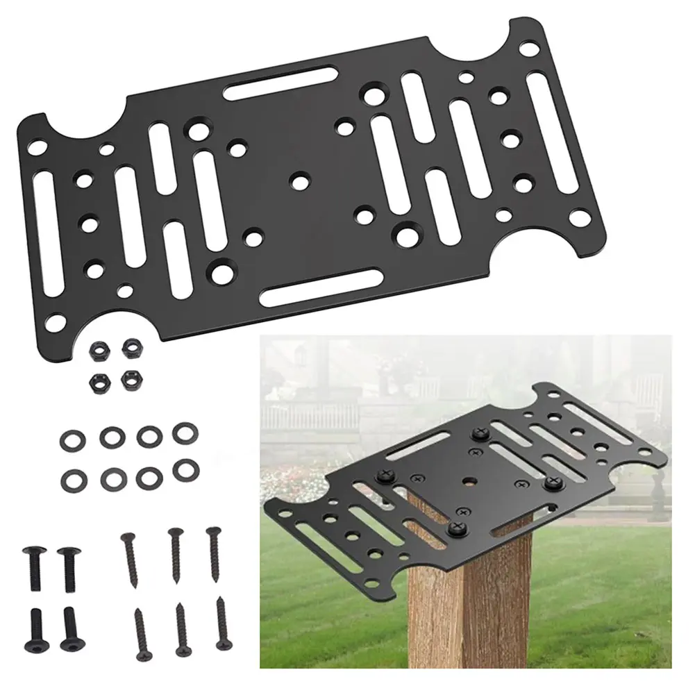 Heavy-Duty Mailbox Mounting Bracket: Fit For 4x4 Posts Wood Or Hollow Posts Home Garden Irrigation Accessories