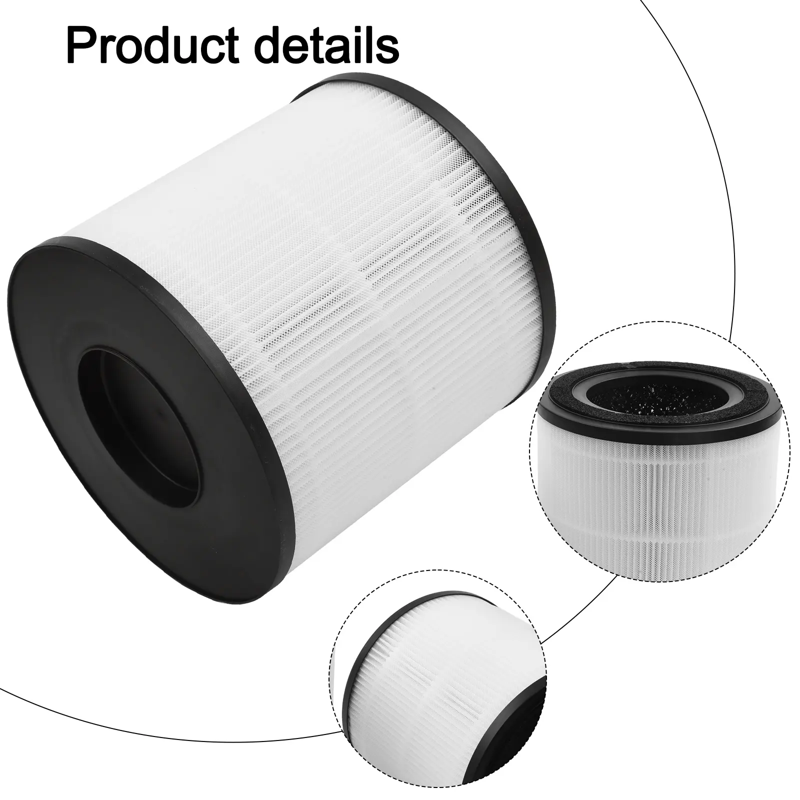 Adapter Efficient Air Filtration Washable Air Filter Washable And Reusable High-strength Material Compatible With 3139B