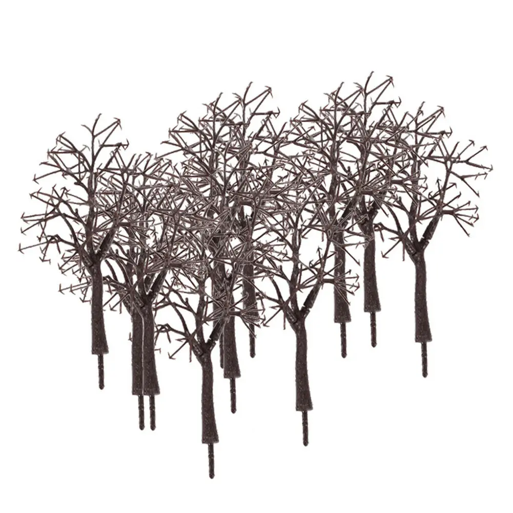 Model Withered Tree Landscape Building with 10 Model Trees Suitable for Railway Models Sand Table (11CM Height)