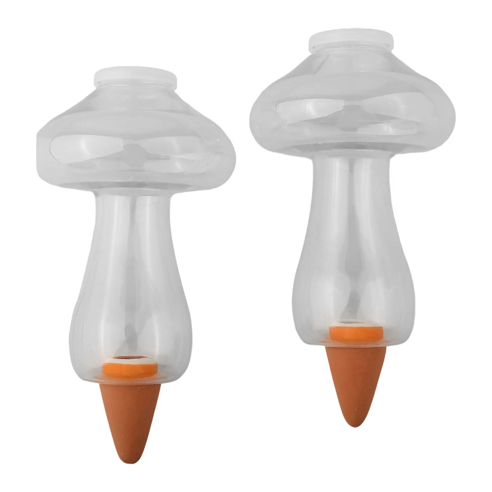 As Shown Indoor Plant Care Easy Operation Decorative Plant Devices Mushroom-Shaped Design Terracotta Water Spikes