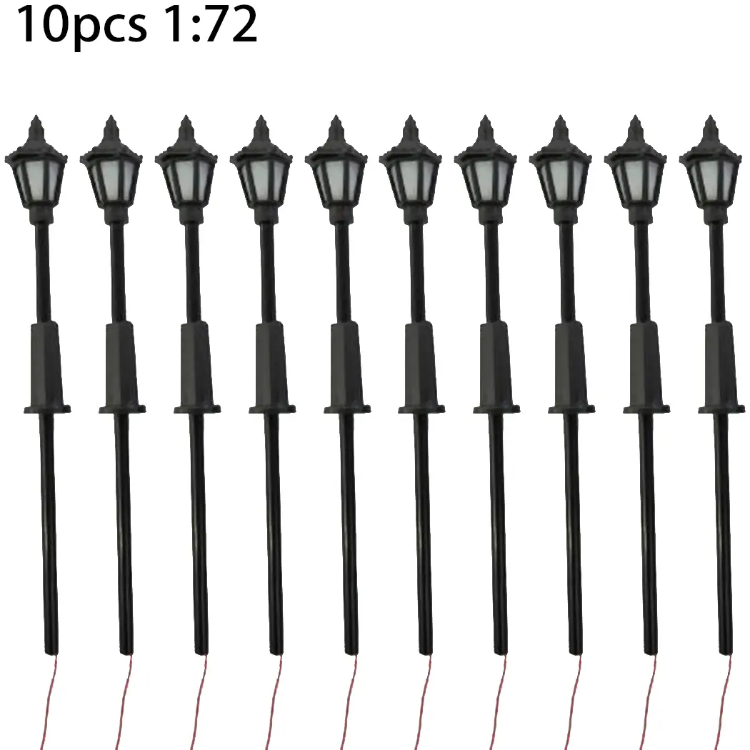 Brand New Lights Models Street Lights Models Street Kits 10pcs/Set Accessories For 3V Supply LED Model Plastic