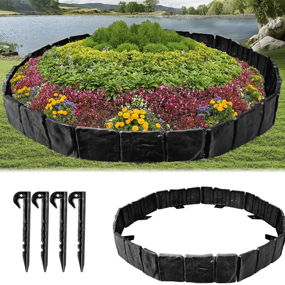 Garden Lawn Edging Border With Strong Securing Pegs For Decor Garden Lawn Gardening And Home Furnishings Hot Selling Accessories