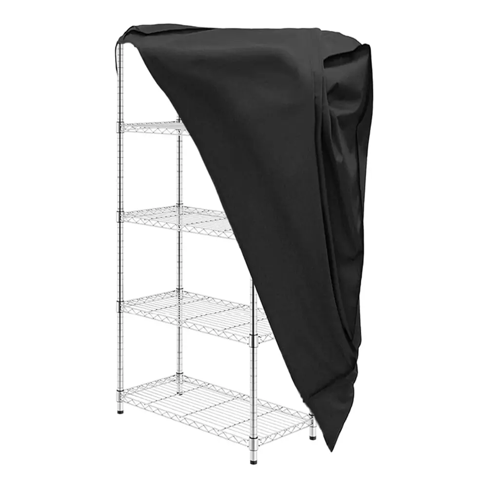 For Chrome Racks For Metal Racks See Through Shelf Cover Tool Storage 36 L X 18 W X 72 H Protective Layer Wind Straps