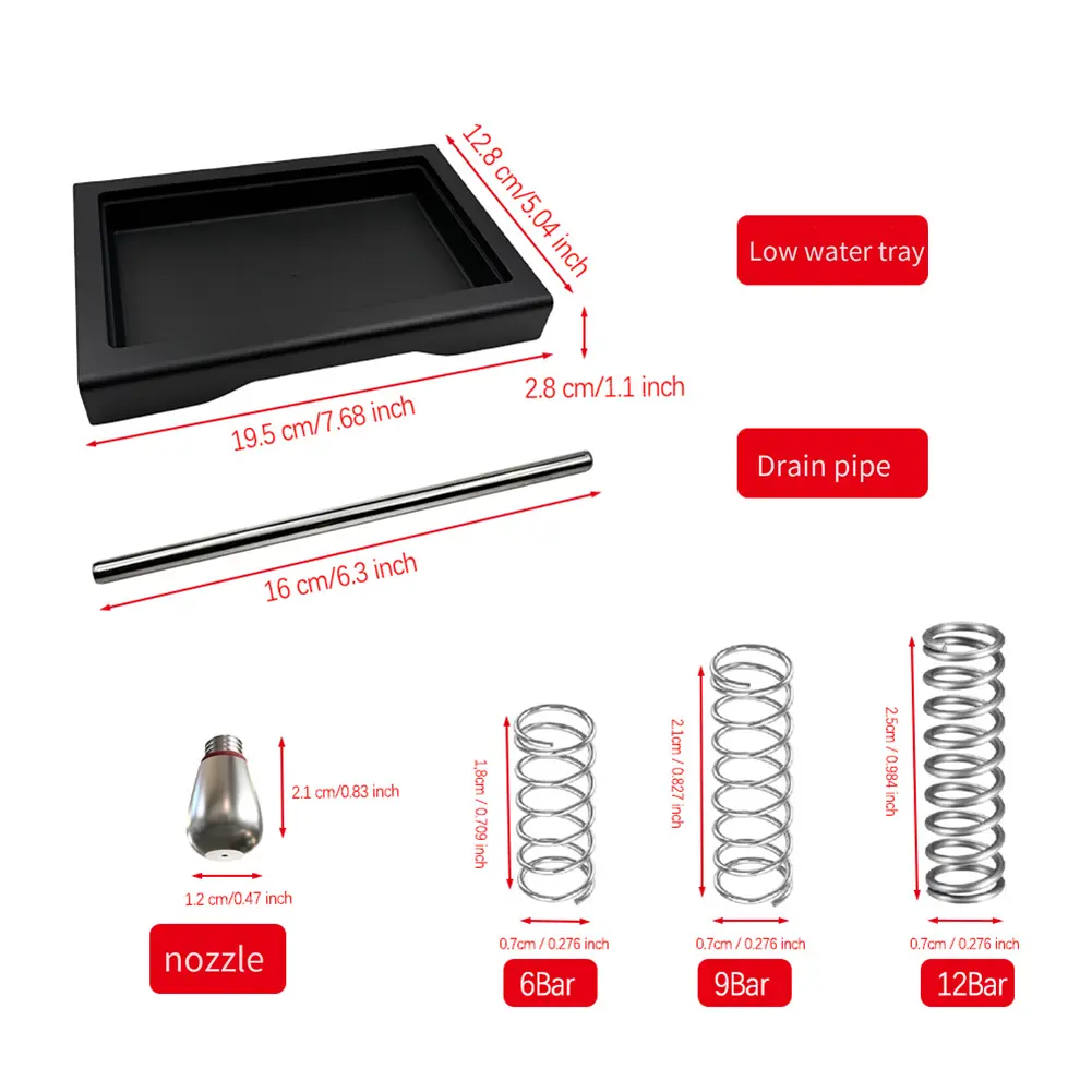 As Show Stainless Steel Tube Easy To Install Drip Tray Kit Stainless Steel Tube Space Efficient Tray Convenient Espresso Upgrade