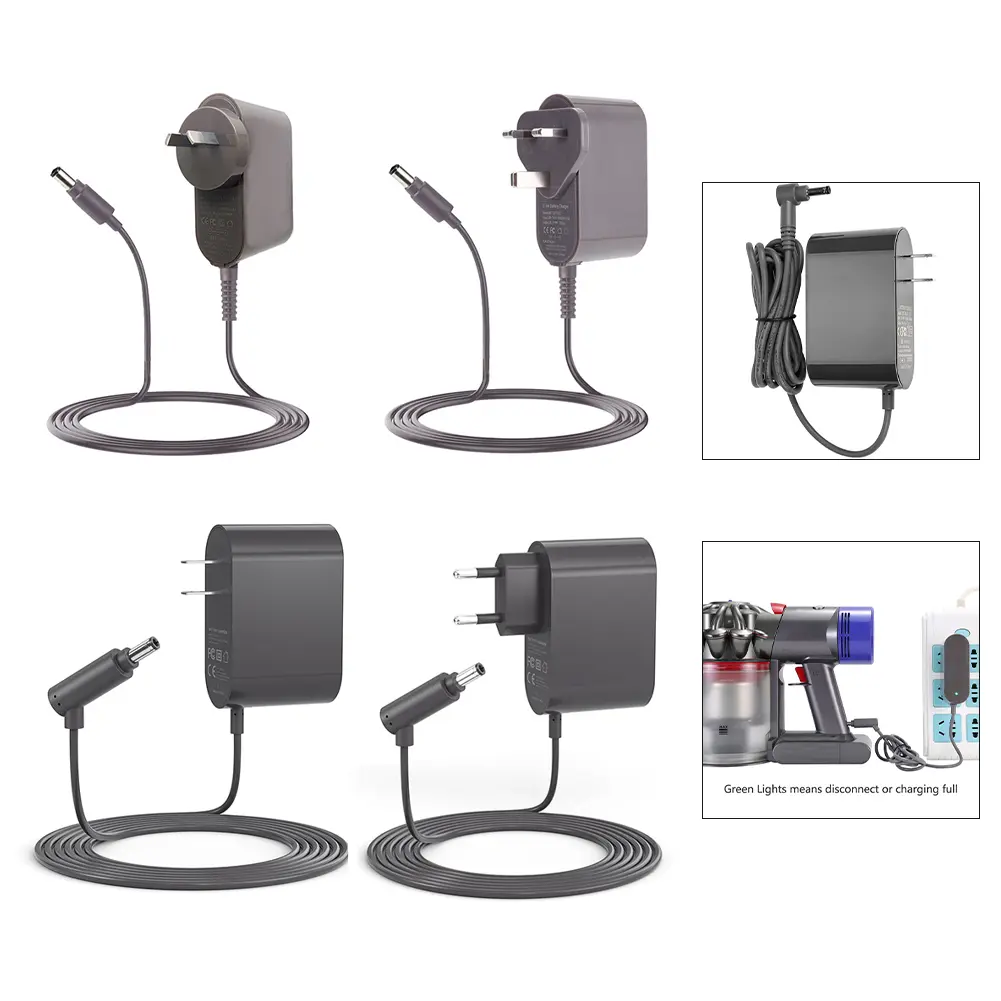 Daily Use Power Supply 30.45V Power Cord Replacement Charger For Dyson Vacuum Charger Easy To Install For Dyson V10