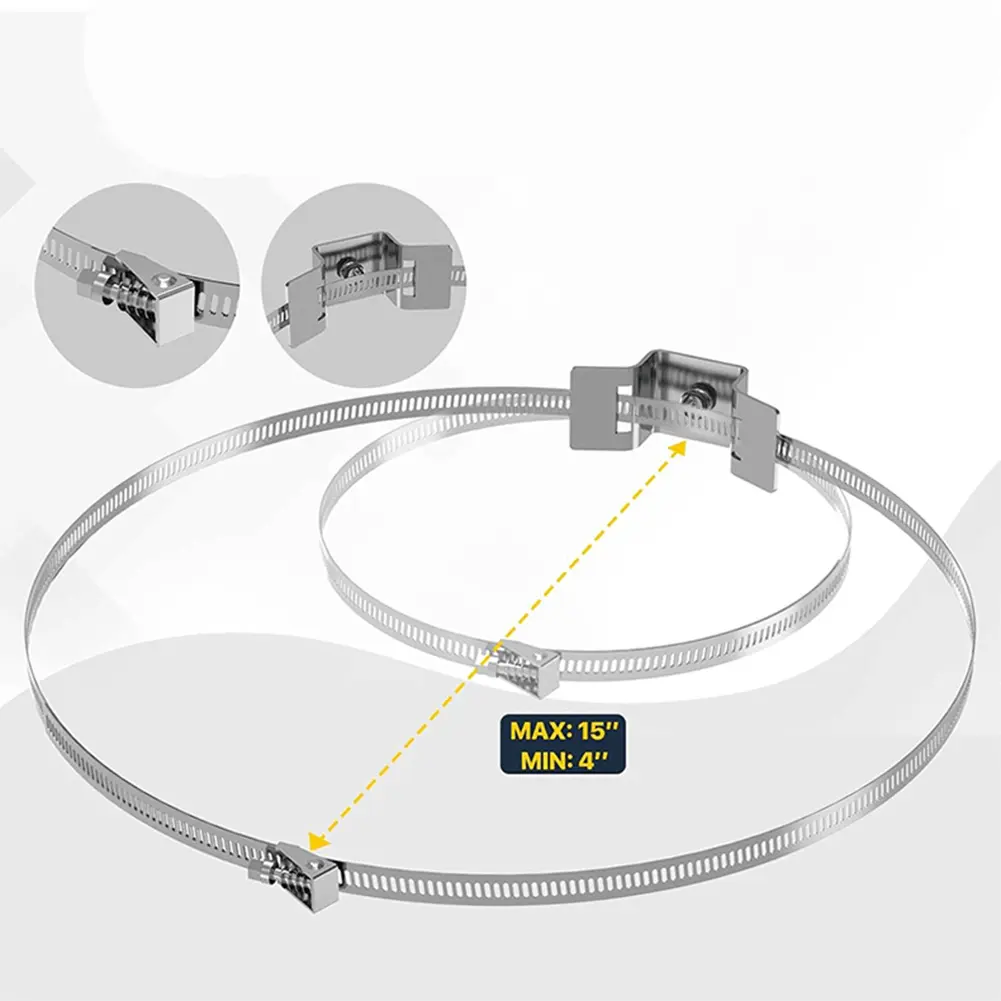 Cylindrical Compatibility As Show Adjustable Sign Holder Cylindrical Object Compatibility Easy Installation Design