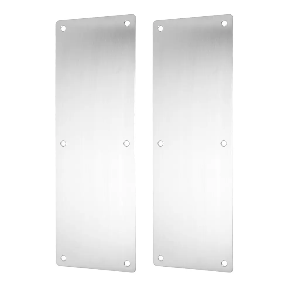 Brand New Exquisite High Quality Door Kick Plate Hardware Silver Without Word Plate Kick Plate Stainless Steel Door Protection