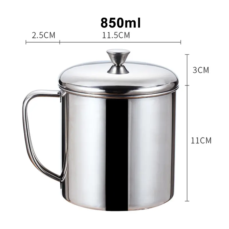 Tea Cup Mug Cup Tea cup 1PC Tea Cup Drink Mug Metal 1pc Tea Pint Daily Travel Drinking Water Drinks With Handle