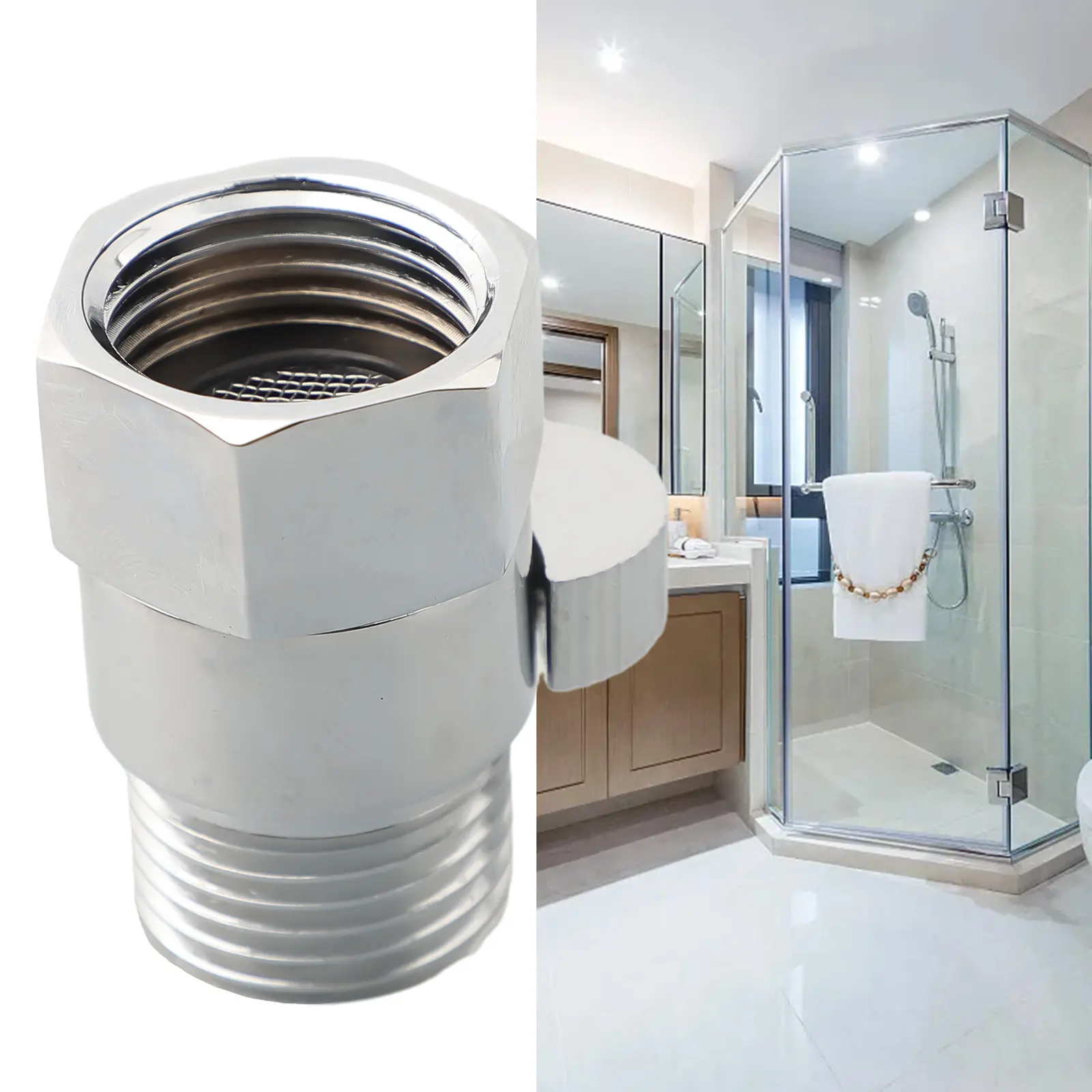 Quick Switch Shower On Off Valve 1x Anti-Leak Design Brass Brass Water Regulator Easy Operation G 1/2\" Standard Connector