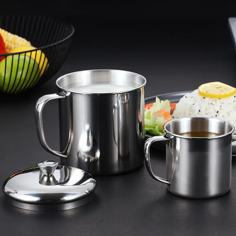 Tea Cup Mug Cup Tea cup 1PC Tea Cup Drink Mug Metal 1pc Tea Pint Daily Travel Drinking Water Drinks With Handle