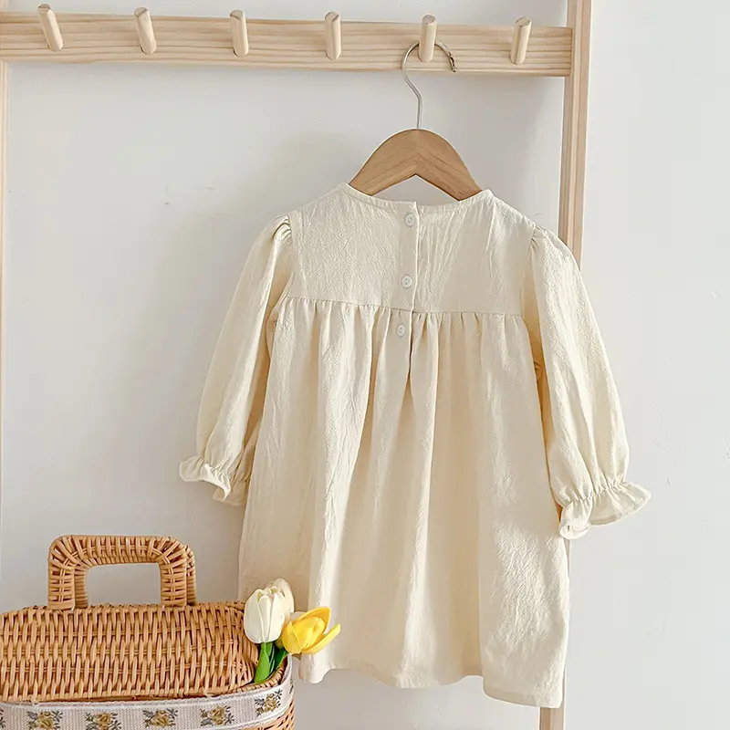 Sister Dress Clothes Autumn New Lace Dress Baby Girls Clothing Cotton Long Sleeve Kid Dress Spring Toddler Girls Costumes Korea