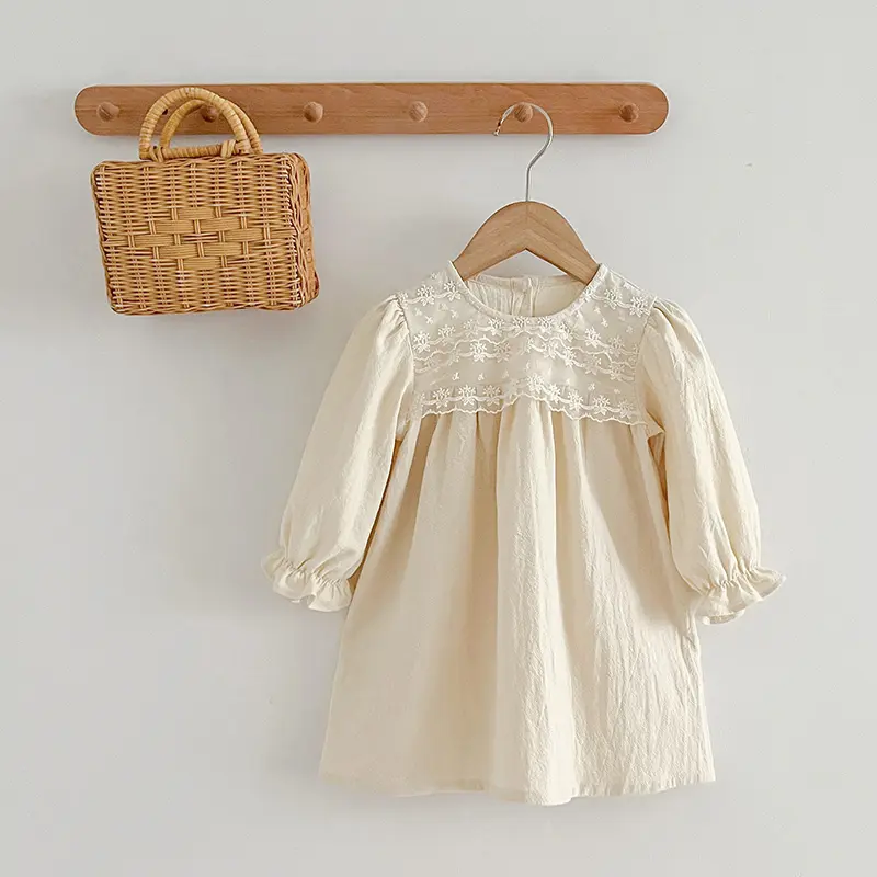 Sister Dress Clothes Autumn New Lace Dress Baby Girls Clothing Cotton Long Sleeve Kid Dress Spring Toddler Girls Costumes Korea
