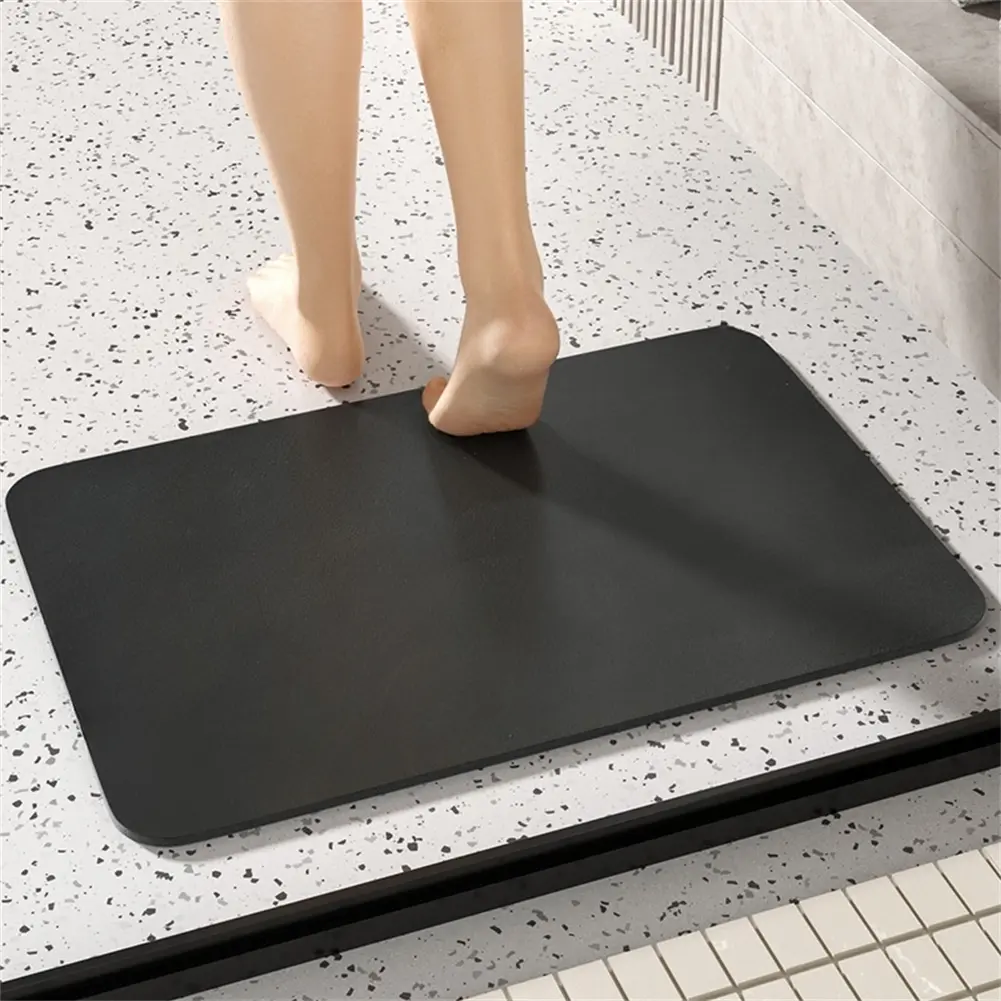 Bath Mat Rubber Bottom Mat 60x40CM 23.6x15.7 Inch Non Slip Bathroom Mat Versatile Use Mat Anti-Slip Safety Feature