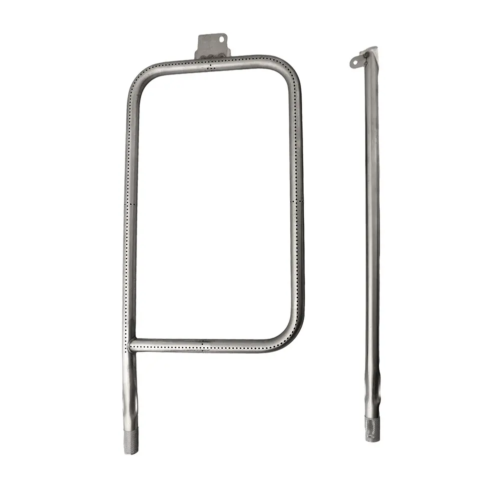 Curved Burner Gas Grill Burner Backyard BBQ Efficient Flame Distribution 304 Stainless Steel Material For Weber Q320