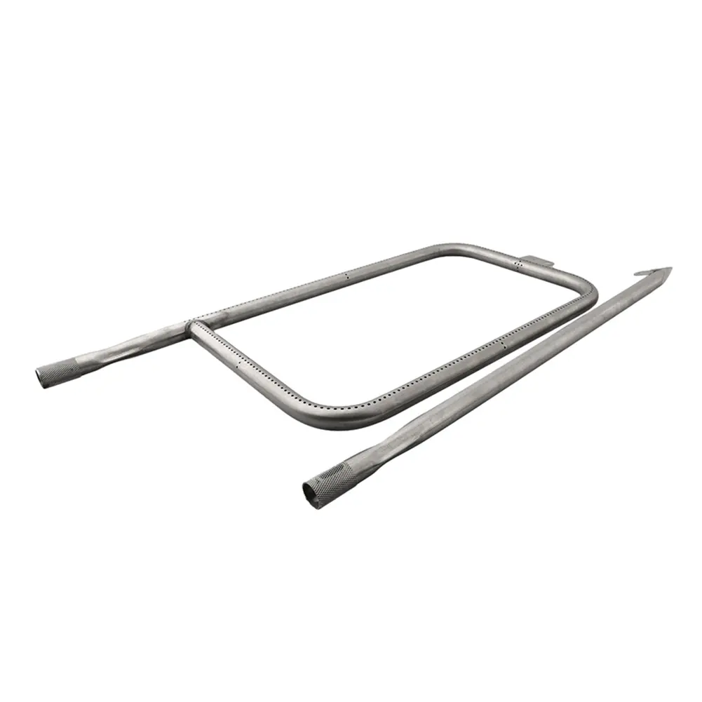 Curved Burner Gas Grill Burner Backyard BBQ Efficient Flame Distribution 304 Stainless Steel Material For Weber Q320