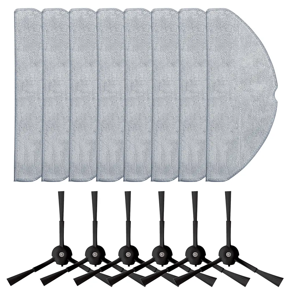 For Tapo RV20 Max Mop Cloths Set Side Brush Mop Kit As Shown Mop Mop Cloths High-quality Cloths Sturdy Material