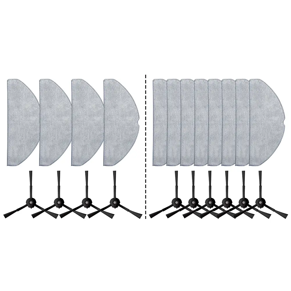 For Tapo RV20 Max Mop Cloths Set Side Brush Mop Kit As Shown Mop Mop Cloths High-quality Cloths Sturdy Material