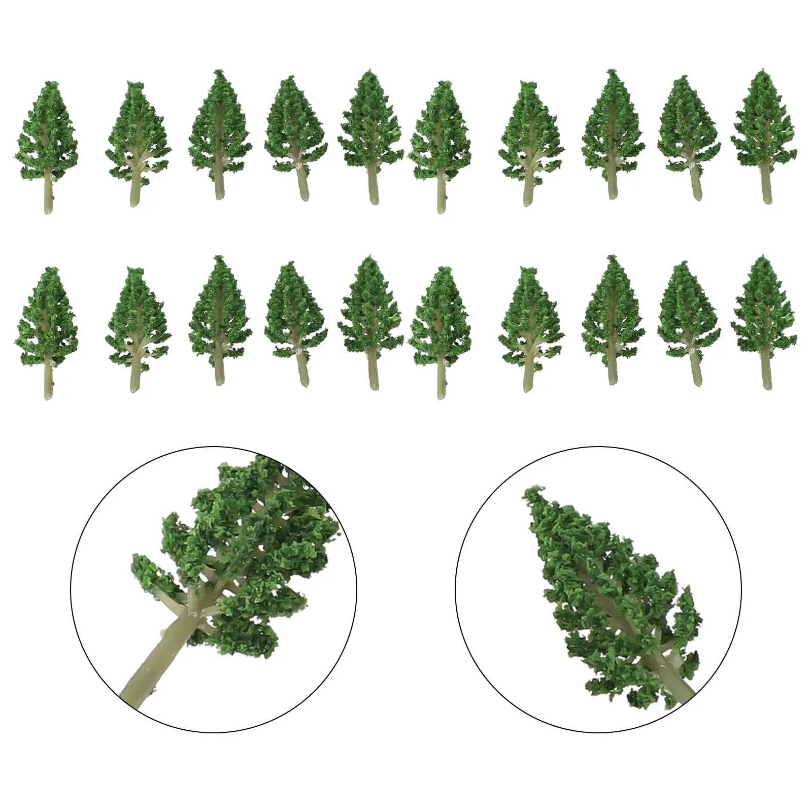 6cm Artificial Pine Trees, Set of 20 Model Trees for Building Models and Sand Tables, Enhance Your Model Landscape with Greenery