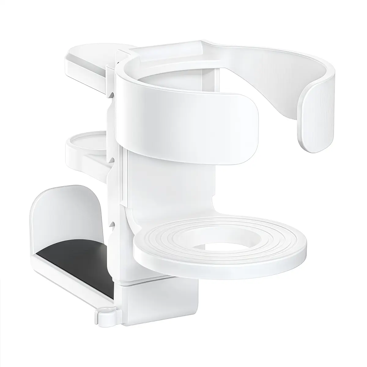 Adjustable Cup Holder For Desk Office Supplies Workspace Organizer Under Desk Clamp Easy Installation Secure Grip