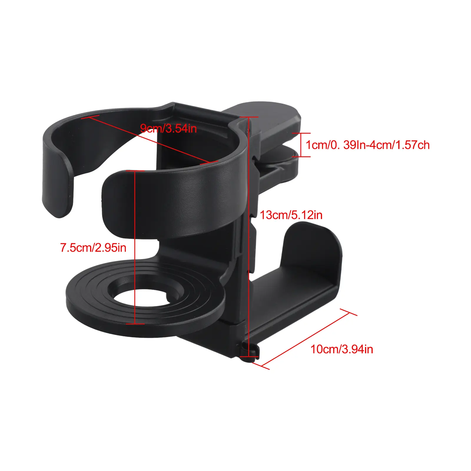 Adjustable Cup Holder For Desk Office Supplies Workspace Organizer Under Desk Clamp Easy Installation Secure Grip
