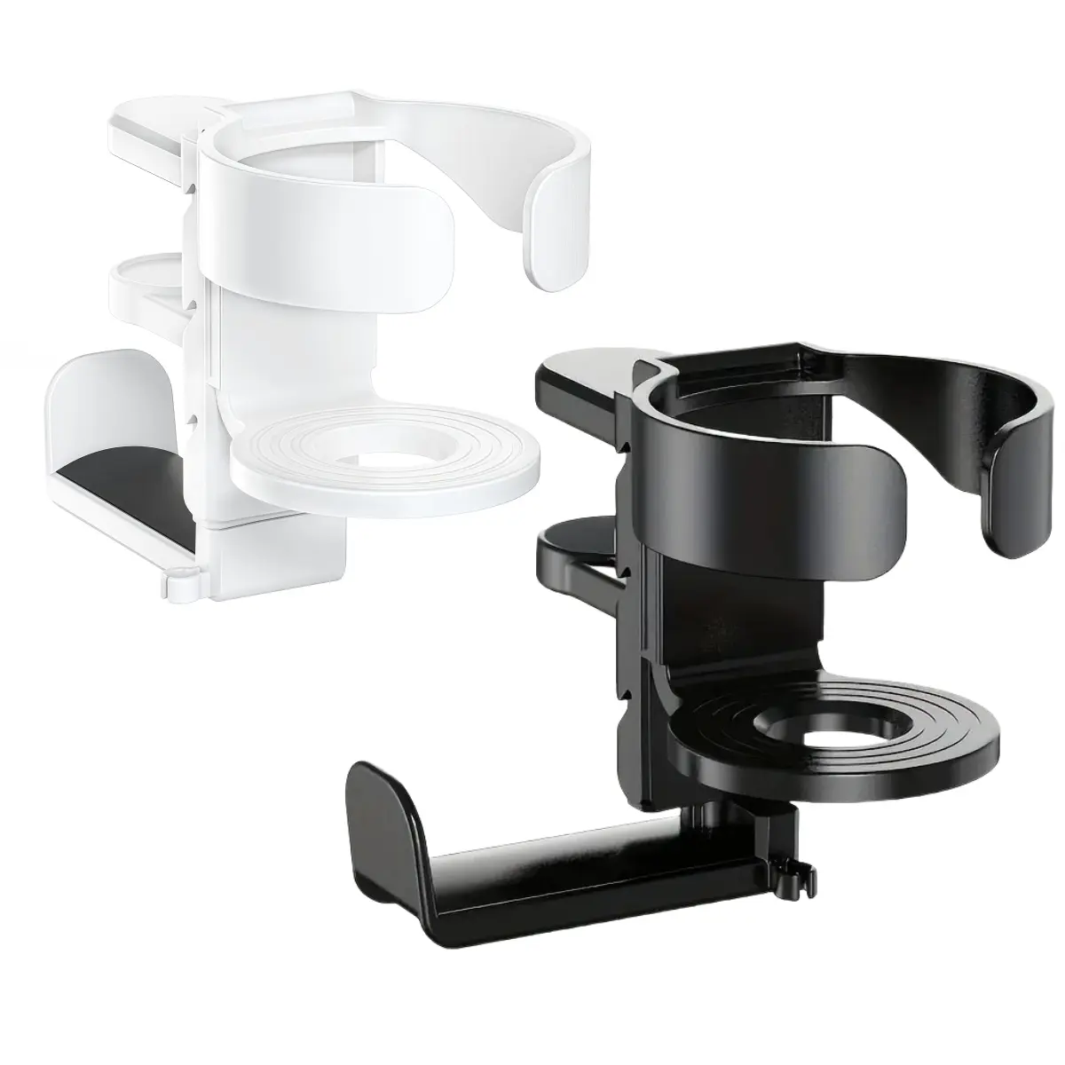 Adjustable Cup Holder For Desk Office Supplies Workspace Organizer Under Desk Clamp Easy Installation Secure Grip